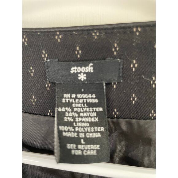 Stoosh women’s juniors short sleeve suit top large black - Picture 3 of 5